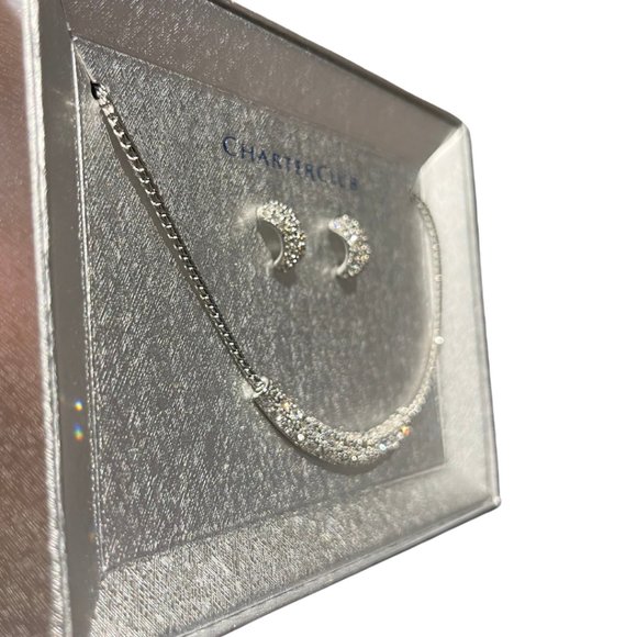 STUNNING Brand New in Box Charter Club  Earrings and Necklace Jewelry Set NWT - Picture 1 of 6